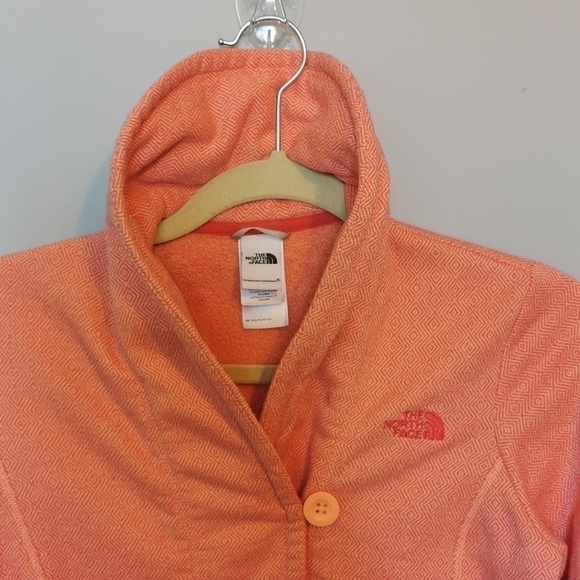 THE North Face Pullover Collar Orange Extra Small - Picture 3 of 9